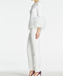 HuishanZhang LOLA TOP PURE WHITE CREPE TOPS 9 HuishanZhang LOLA TOP PURE WHITE CREPE TOPS