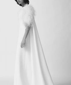 HuishanZhang HORTENSE GOWN PURE WHITE CREPE 11 HuishanZhang HORTENSE GOWN PURE WHITE CREPE