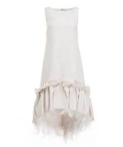 HuishanZhang *ONLINE EXCLUSIVE* JODIE DRESS WHITE CREPE ONLINE EXCLUSIVES