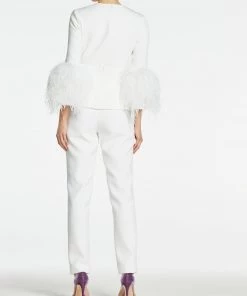 HuishanZhang LOLA TOP PURE WHITE CREPE TOPS 11 HuishanZhang LOLA TOP PURE WHITE CREPE TOPS