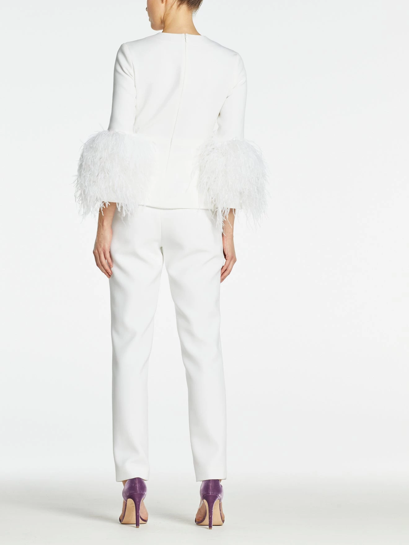 HuishanZhang LOLA TOP PURE WHITE CREPE TOPS 6 HuishanZhang LOLA TOP PURE WHITE CREPE TOPS