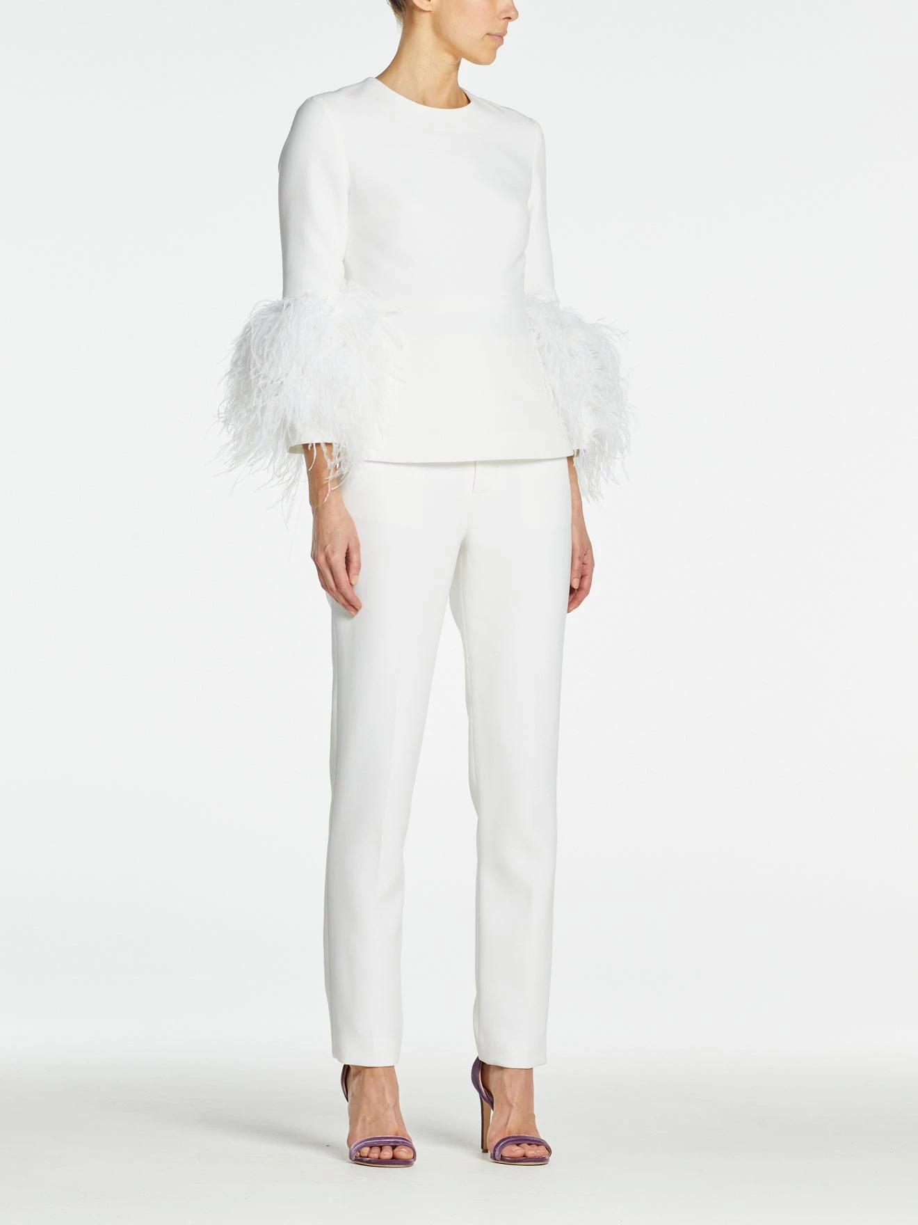 HuishanZhang LOLA TOP PURE WHITE CREPE TOPS 5 HuishanZhang LOLA TOP PURE WHITE CREPE TOPS