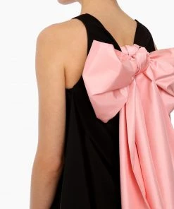 Huishan Zhang NEW SEASON *PRE ORDER* ADINA DRESS BLACK TAFFETA