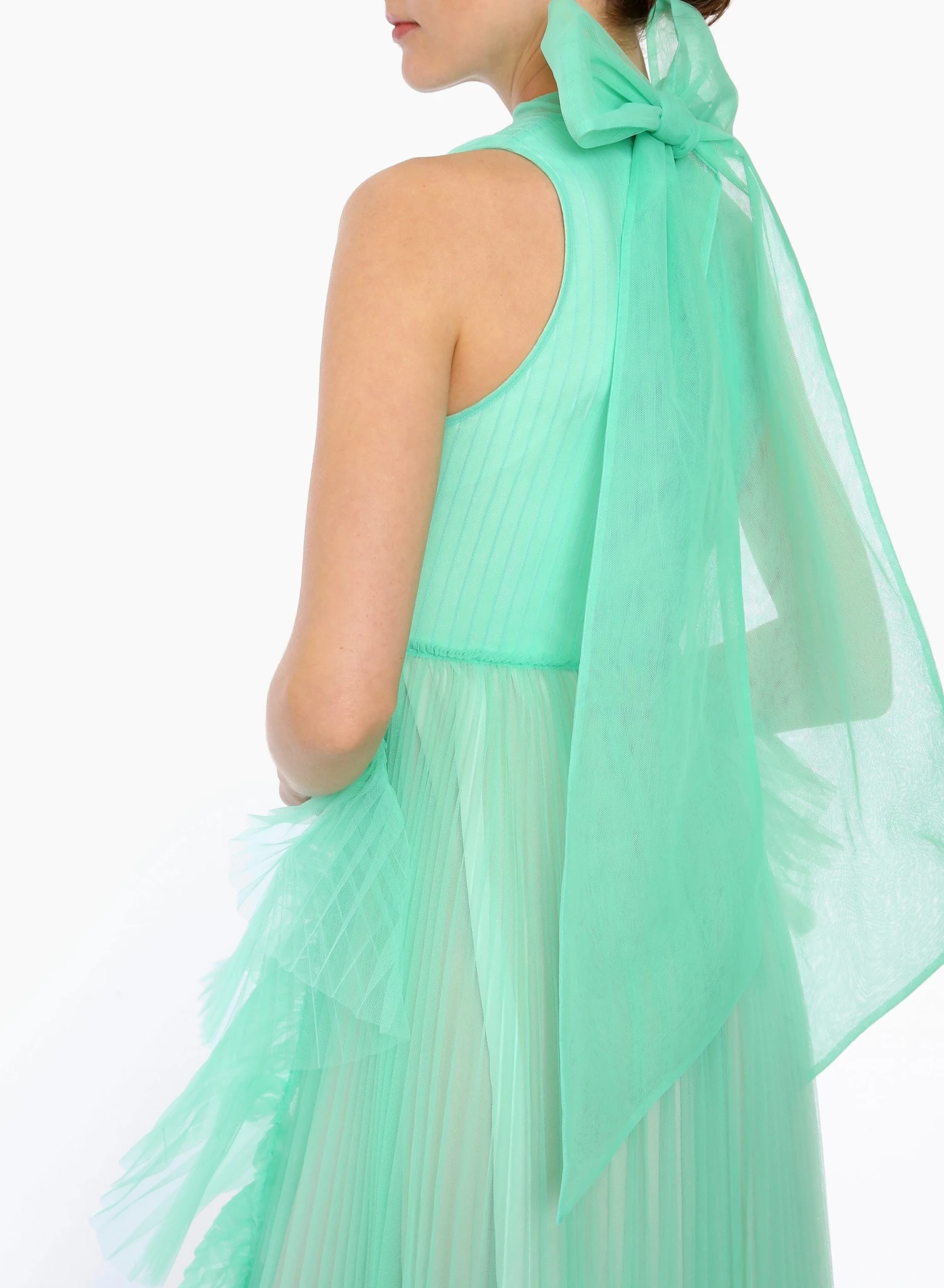 Huishan Zhang NEW SEASON ALANA GOWN PALE GREEN TULLE 5 Huishan Zhang NEW SEASON ALANA GOWN PALE GREEN TULLE