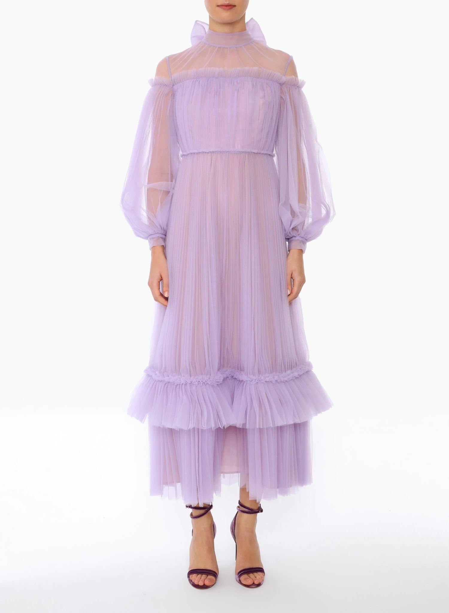 Huishan Zhang ALICIA DRESS LILAC TULLE NEW SEASON 2 Huishan Zhang ALICIA DRESS LILAC TULLE NEW SEASON