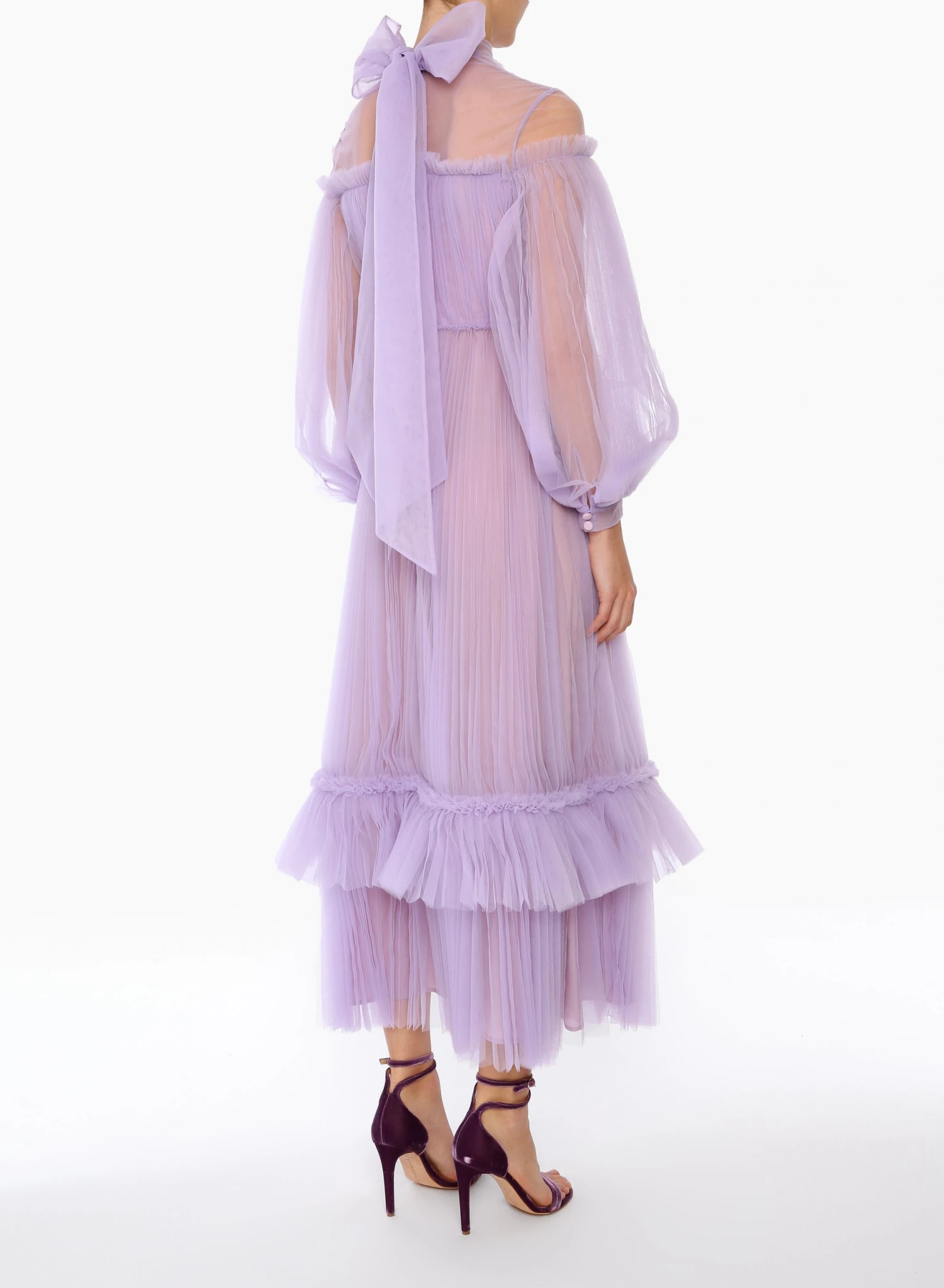 Huishan Zhang ALICIA DRESS LILAC TULLE NEW SEASON 4 Huishan Zhang ALICIA DRESS LILAC TULLE NEW SEASON