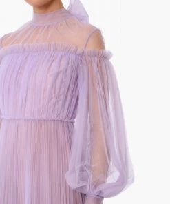 Huishan Zhang ALICIA DRESS LILAC TULLE NEW SEASON 10 Huishan Zhang ALICIA DRESS LILAC TULLE NEW SEASON