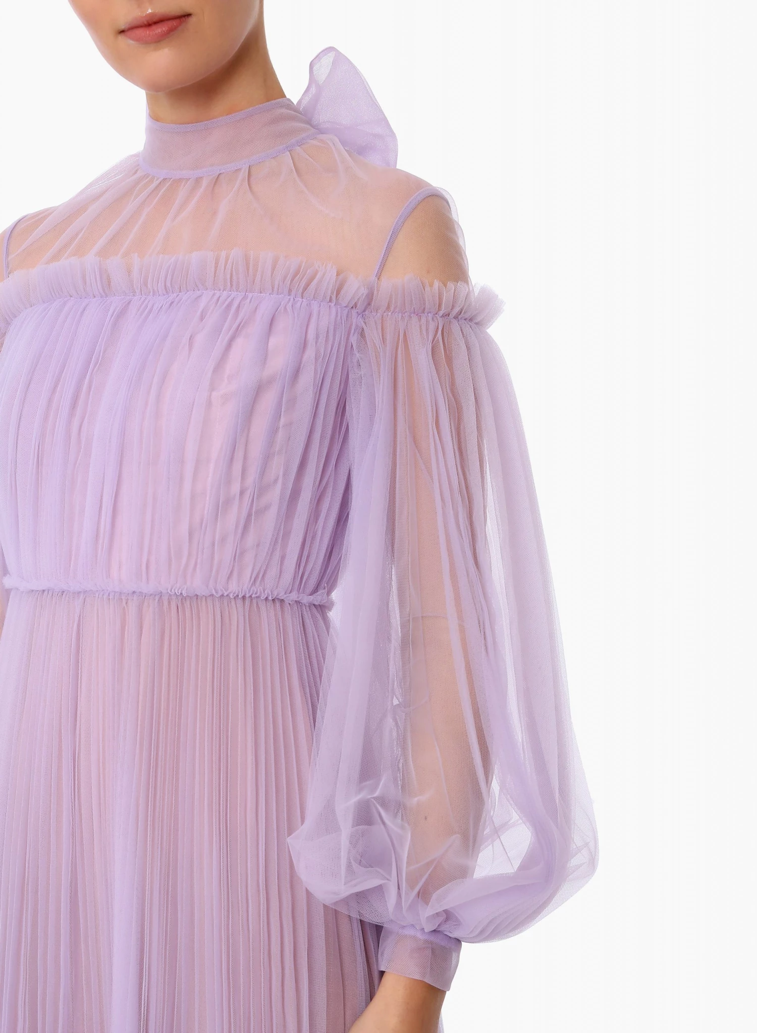 Huishan Zhang ALICIA DRESS LILAC TULLE NEW SEASON 5 Huishan Zhang ALICIA DRESS LILAC TULLE NEW SEASON