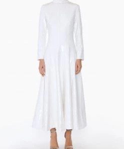 Huishan Zhang AMINA DRESS WHITE SEQUINS NEW SEASON