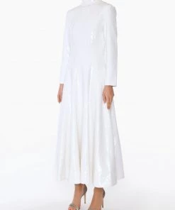 Huishan Zhang AMINA DRESS WHITE SEQUINS NEW SEASON