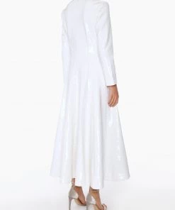 Huishan Zhang AMINA DRESS WHITE SEQUINS NEW SEASON