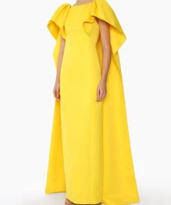 Huishan Zhang AMORY GOWN CANARY DUCHESSE 8 Huishan Zhang AMORY GOWN CANARY DUCHESSE