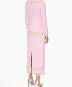 Huishan Zhang *PRE ORDER* AYA SKIRT PINK TWEED