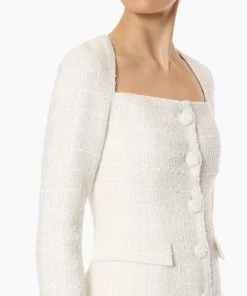 HuishanZhang DRESSES CELENA DRESS PURE WHITE TWEED 10 HuishanZhang DRESSES CELENA DRESS PURE WHITE TWEED