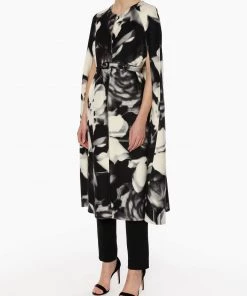 Huishan Zhang *PRE ORDER* DARCIE COAT PRINTED WOOL