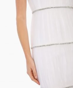 Huishan Zhang NEW SEASON *ONLINE EXCLUSIVE* DEE GOWN WHITE TULLE