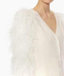 Huishan Zhang *PRE ORDER* ELIN CARDIGAN WHITE CASHMERE