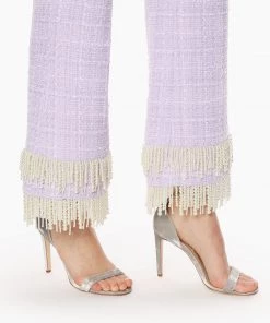 Huishan Zhang *PRE ORDER* EMBER TROUSERS LILAC TWEED