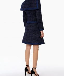 Huishan Zhang ERICA SKIRT NAVY TWEED NEW SEASON