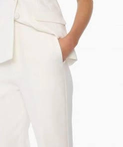 Huishan Zhang FRANCESCA TROUSERS WHITE CREPE