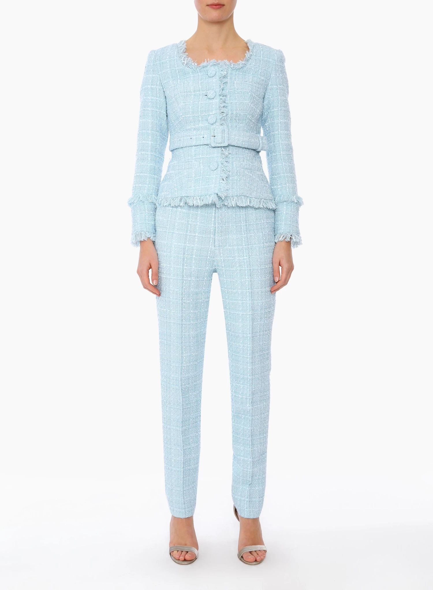 Huishan Zhang NEW SEASON FRANCESCA TROUSERS BLUE TWEED 2 Huishan Zhang NEW SEASON FRANCESCA TROUSERS BLUE TWEED