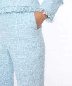 Huishan Zhang NEW SEASON FRANCESCA TROUSERS BLUE TWEED 10 Huishan Zhang NEW SEASON FRANCESCA TROUSERS BLUE TWEED