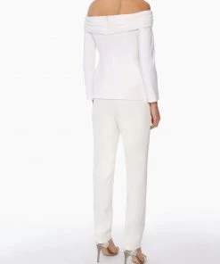 Huishan Zhang *PRE ORDER* GABRIELLA JACKET WHITE CREPE NEW SEASON
