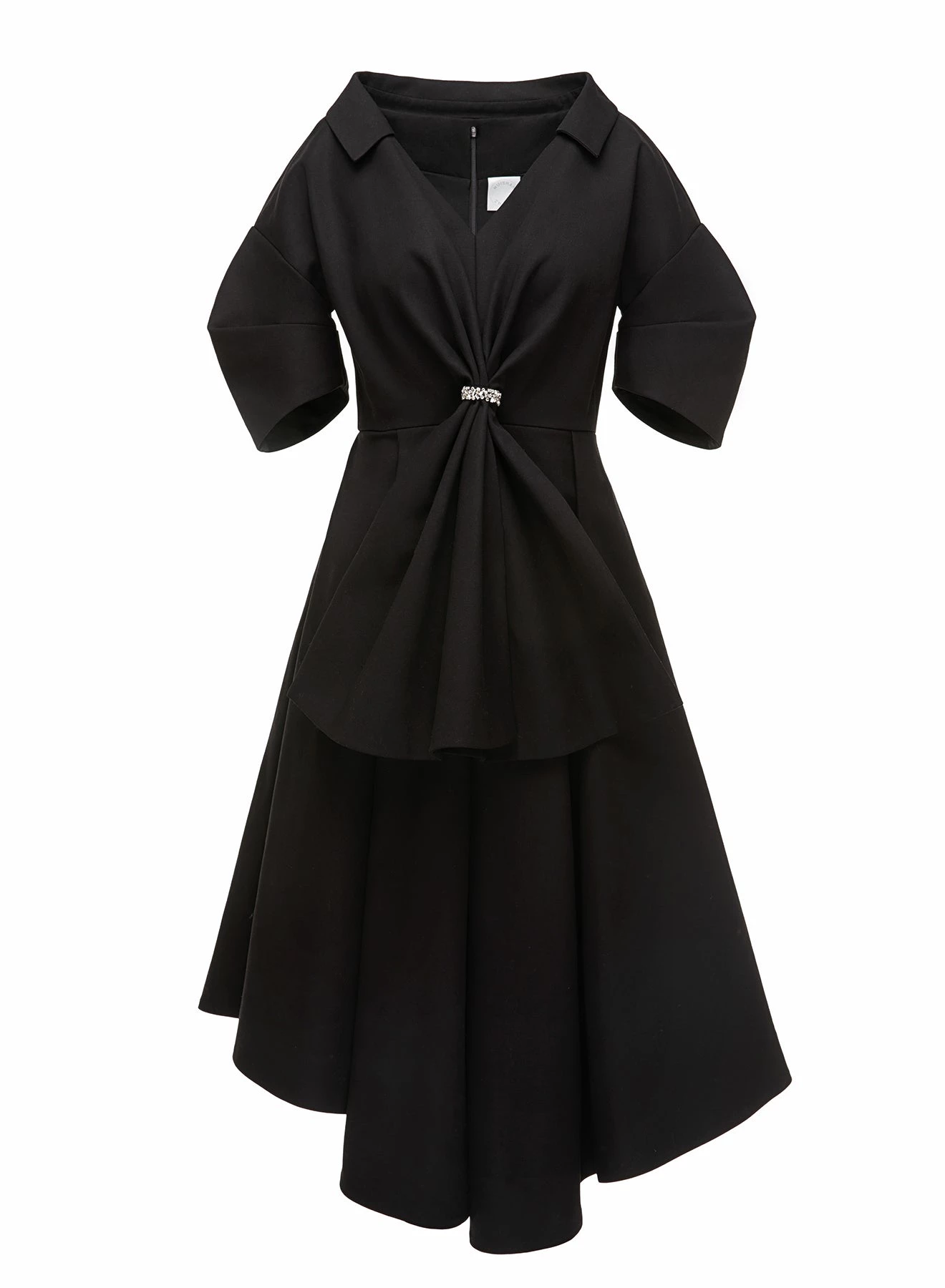 Huishan Zhang *PRE ORDER* NAYLA DRESS BLACK COTTON 1 Huishan Zhang *PRE ORDER* NAYLA DRESS BLACK COTTON