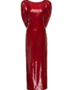 Huishan Zhang *PRE ORDER* ALBA GOWN RED SEQUIN