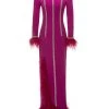 Huishan Zhang *PRE ORDER* ADRIANNA GOWN MAGENTA CREPE