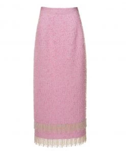 Huishan Zhang *PRE ORDER* AYA SKIRT PINK TWEED