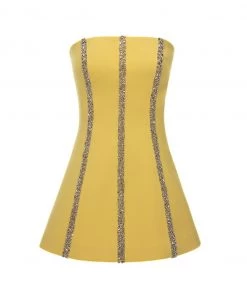 Huishan Zhang *PRE ORDER* PORTIA TOP YELLOW CREPE