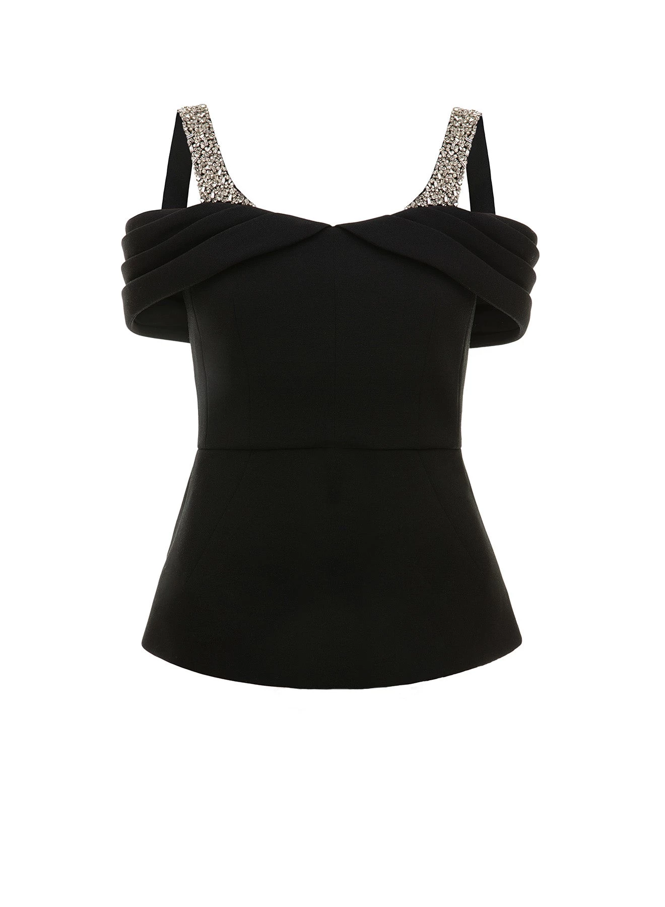 Huishan Zhang *PRE ORDER* JENNA TOP BLACK CREPE 1 Huishan Zhang *PRE ORDER* JENNA TOP BLACK CREPE