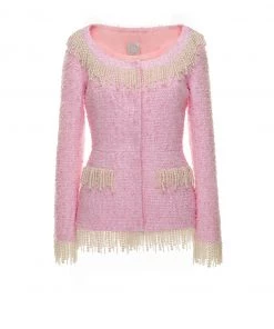 Huishan Zhang *PRE ORDER* SYDNEY JACKET PINK TWEED