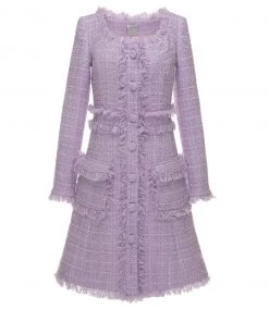 Huishan Zhang *PRE ORDER* NATASHA DRESS LILAC TWEED