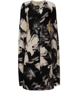Huishan Zhang *PRE ORDER* DARCIE COAT PRINTED WOOL