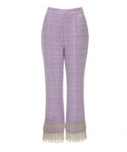 Huishan Zhang *PRE ORDER* EMBER TROUSERS LILAC TWEED