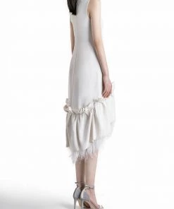 HuishanZhang *ONLINE EXCLUSIVE* JODIE DRESS WHITE CREPE ONLINE EXCLUSIVES