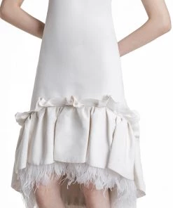HuishanZhang *ONLINE EXCLUSIVE* JODIE DRESS WHITE CREPE ONLINE EXCLUSIVES