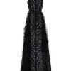 HuishanZhang BEAU GOWN BLACK ORGANZA