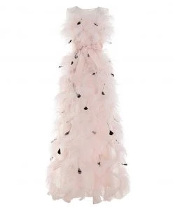 HuishanZhang DRESSES MYSTIQUE GOWN PINK ORGANZA
