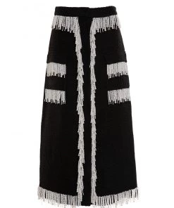 HuishanZhang VICTORIA SKIRT TWEED BLACK/WHITE SKIRTS AND TROUSERS