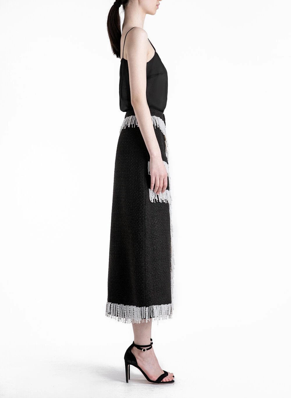 HuishanZhang VICTORIA SKIRT TWEED BLACK/WHITE SKIRTS AND TROUSERS 5 HuishanZhang VICTORIA SKIRT TWEED BLACK/WHITE SKIRTS AND TROUSERS
