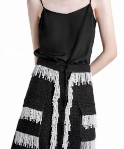 HuishanZhang VICTORIA SKIRT TWEED BLACK/WHITE SKIRTS AND TROUSERS 11 HuishanZhang VICTORIA SKIRT TWEED BLACK/WHITE SKIRTS AND TROUSERS