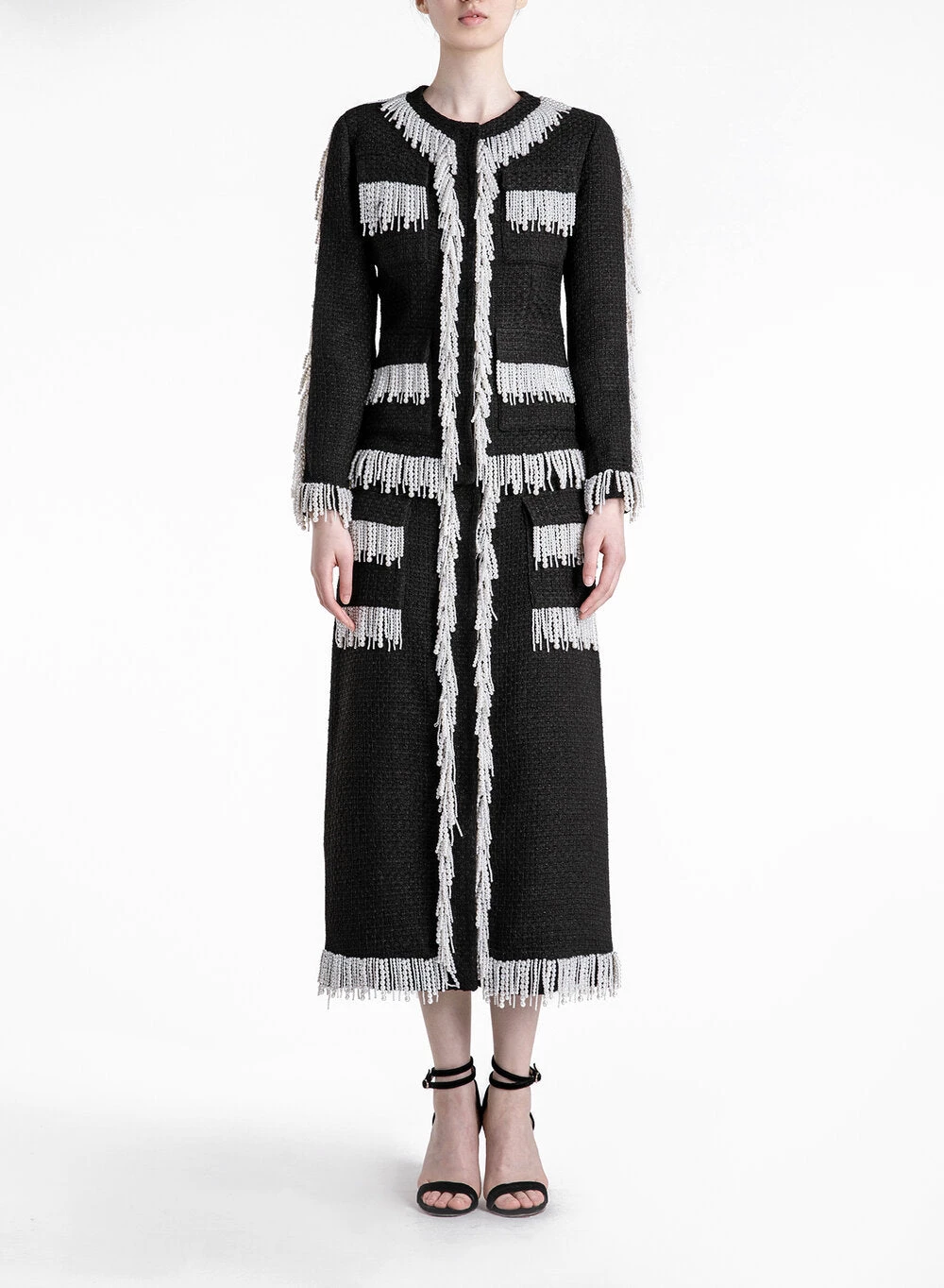 HuishanZhang VICTORIA SKIRT TWEED BLACK/WHITE SKIRTS AND TROUSERS 2 HuishanZhang VICTORIA SKIRT TWEED BLACK/WHITE SKIRTS AND TROUSERS