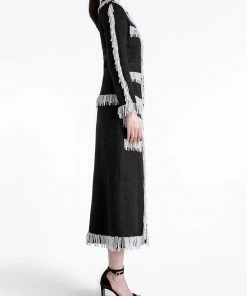 HuishanZhang CECIL JACKET TWEED BLACK/WHITE 12 HuishanZhang CECIL JACKET TWEED BLACK/WHITE