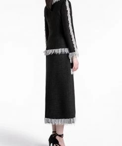 HuishanZhang VICTORIA SKIRT TWEED BLACK/WHITE SKIRTS AND TROUSERS 8 HuishanZhang VICTORIA SKIRT TWEED BLACK/WHITE SKIRTS AND TROUSERS