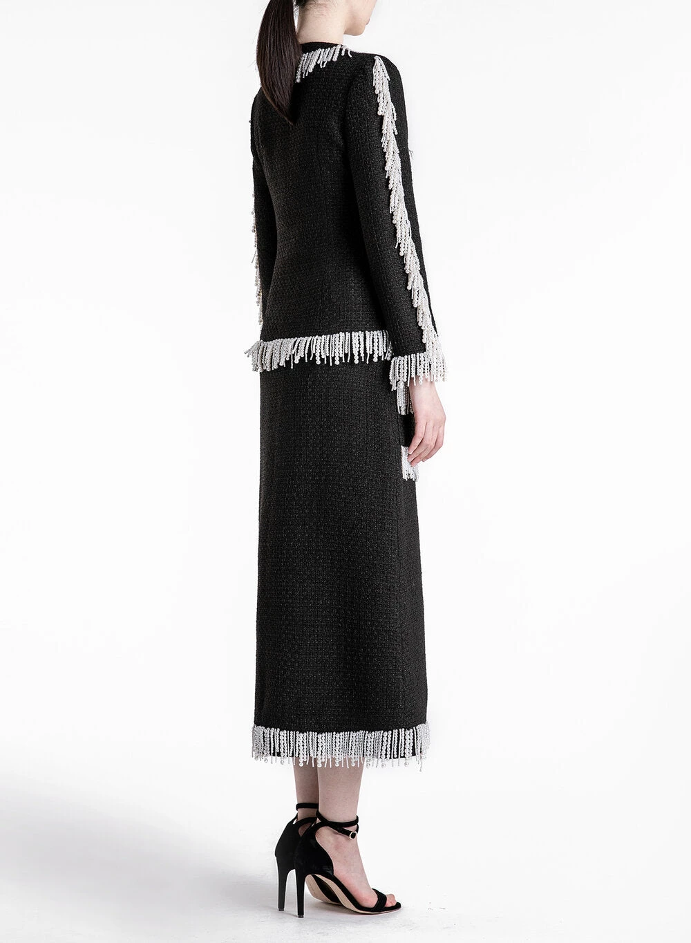 HuishanZhang VICTORIA SKIRT TWEED BLACK/WHITE SKIRTS AND TROUSERS 3 HuishanZhang VICTORIA SKIRT TWEED BLACK/WHITE SKIRTS AND TROUSERS