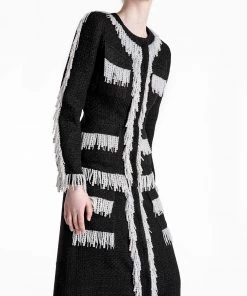 HuishanZhang CECIL JACKET TWEED BLACK/WHITE 9 HuishanZhang CECIL JACKET TWEED BLACK/WHITE