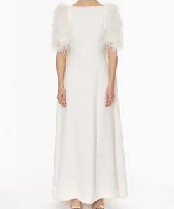 HuishanZhang HORTENSE GOWN PURE WHITE CREPE 8 HuishanZhang HORTENSE GOWN PURE WHITE CREPE